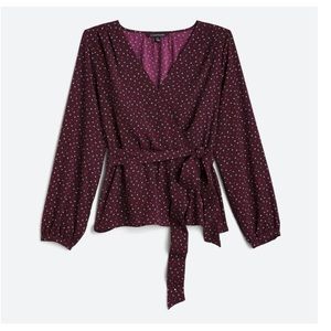 41 Hawthorne Zendaya Faux Wrap Toe Waist Blouse (Stitch Fix)